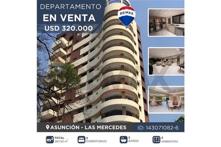 Exclusivo Dpto de 3 Dormitorios en Las Mercedes.