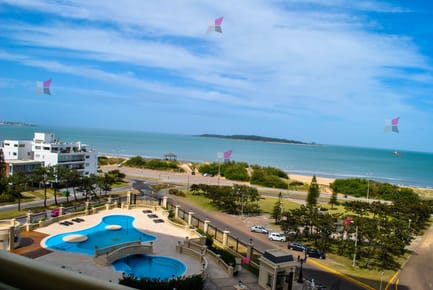 ALQUILER TEMPORARIO DE APARTAMENTO DE 3 SUITES Y SERVICIOS EN EDIFICIO LE JARDIN PUNTA DEL ESTE