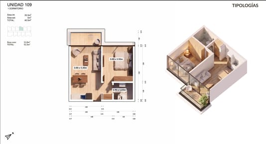 APARTAMENTO 1 DORMITORIO EN VENTA PLAYA MANSA