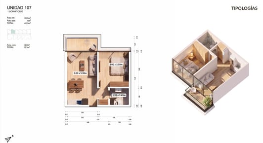 APARTAMENTO 1 DORMITORIO EN VENTA PLAYA MANSA
