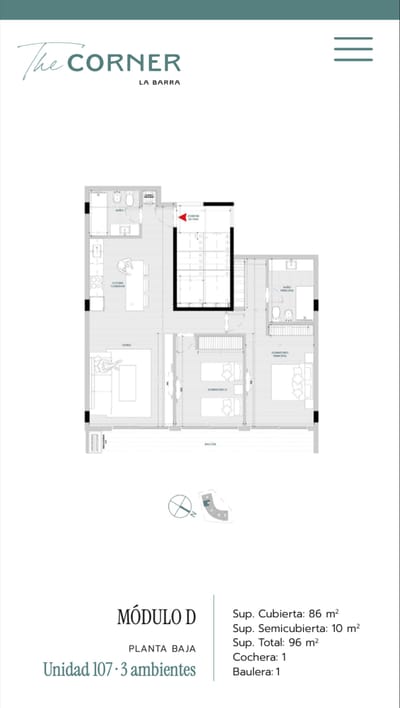 Venta en pozo departamento 2 dormitorios