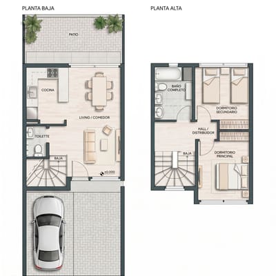 Casa a estrenar, Malvin, 2 dormitorios, jardín