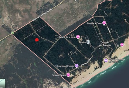 VENTA TERRENO 608 m2 - OCEANIA DEL POLONIO - ROCHA