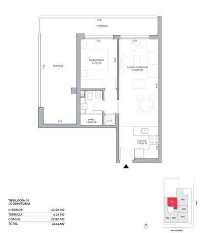 Venta apartamento cordon un dormitorio Penthouse