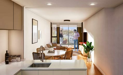 VENTA APTO 1 DORMITORIO EN CORDON POZO