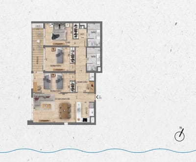 VENTA Apartamento 3 dormitorios Lago Calcagno
