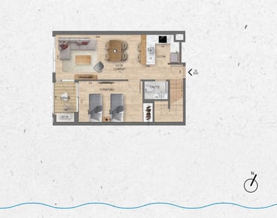 VENTA Duplex 3 dormitorios Lago Calcagno