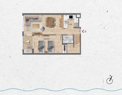 VENTA Duplex 3 dormitorios Lago Calcagno