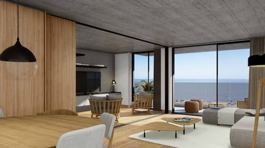 Venta apto 2/3 dorm. c / terraza al mar en Pocitos
