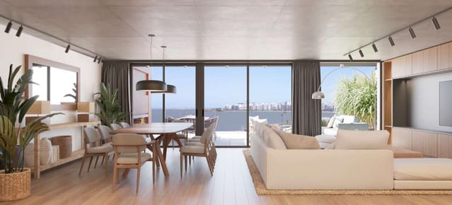 Venta apto 2 dorm, con terraza al mar en Pocitos