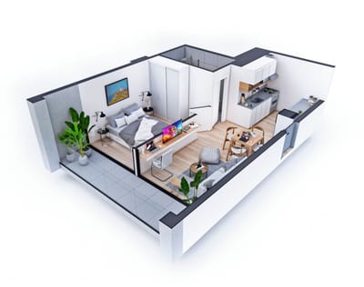 Venta apartamento 1 Dorm. 01 Vista La Blanqueada