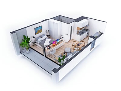 Venta apartamento 1 Dorm. 01 Vista La Blanqueada