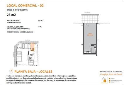 Venta de local comercial en edificio Aires Pando