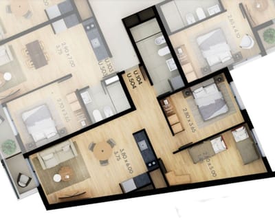Venta Apto 2 Dorm Piso 2 con balcón, Parque Batlle