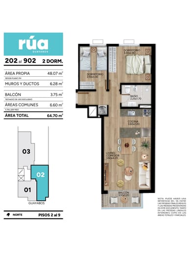VENTA APTO 2 DORMITORIOS CORDÓN SUR