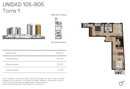 VENTA APARTAMENTO 2 DORM BALCÓN LA BLANQUEADA POZO