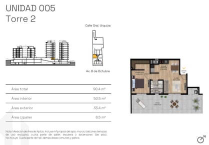 VENTA APARTAMENTO 1 DORM PATIO LA BLANQUEADA POZO