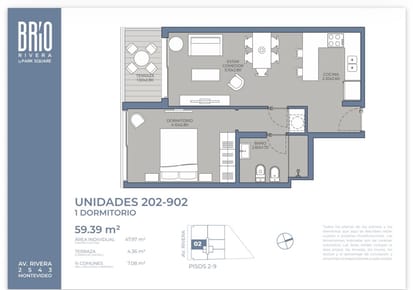 VENTA DEPTO 1 DORM CON TERRAZA