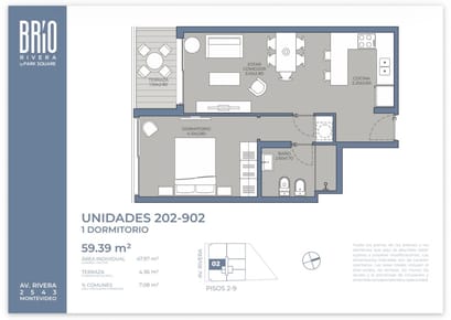 VENTA DEPTO 1 DORM CON TERRAZA