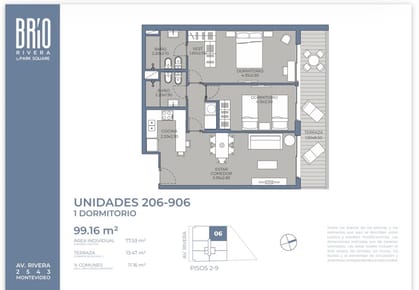 VENTA DEPTO 2 DORM CON AMPLIA TERRAZA