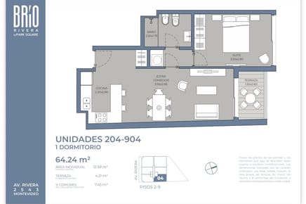 VENTA DEPTO 1 DORM CON TERRAZA