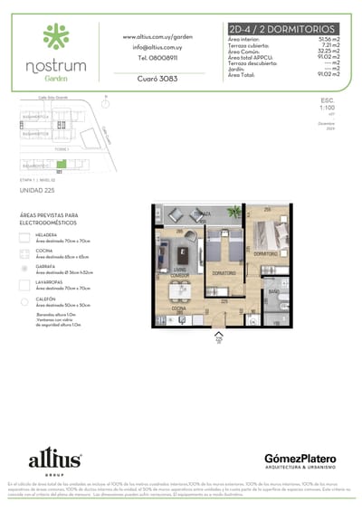 VENTA 2 DORMITORIOS NOSTRUM GARDEN PRADO