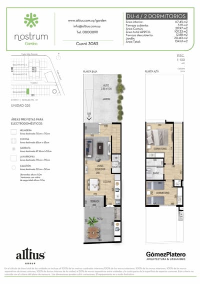 VENTA DUPLEX 2 DORMITORIOS NOSTRUM GARDEN PRADO