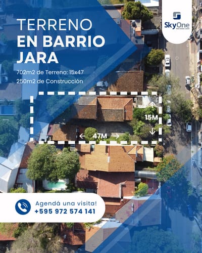 Terreno en venta en Barrio Jara, ideal para desarrollo inmobiliario