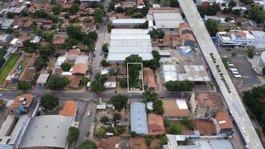 Vendo terreno cerca de la Terminal de Asunción – 384 m²