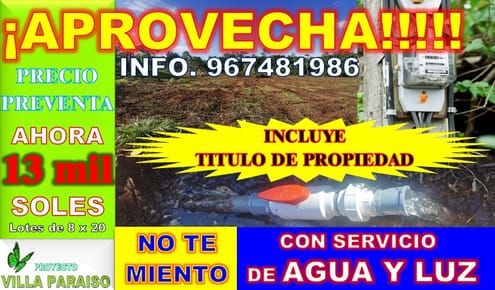 PROYECTO INMOBILIARIO TARAPOTO 967481986