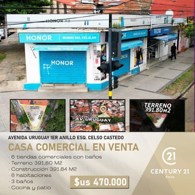 Casa comercial en venta