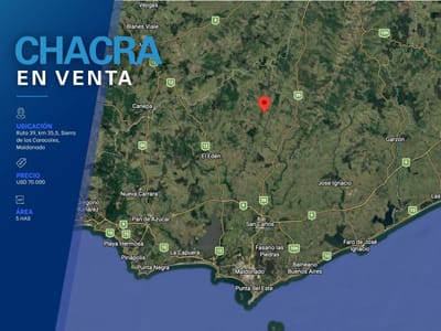 CHACRA EN VENTA EN SIERRA DE LOS CARACOLES