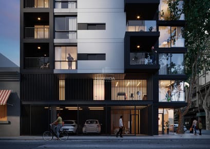 Exclusivo edificio Venta 1 dorm con terraza de 8m2.