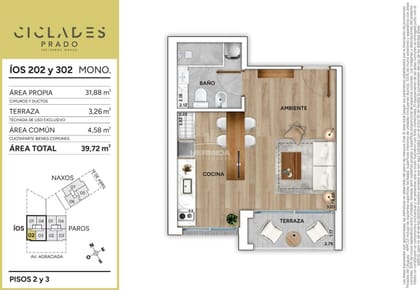 En lo mejor de El Prado amplio Ambiente con terraza en venta