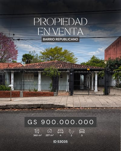 PROPIEDAD A LA VENTA | BARRIO REPUBLICANO