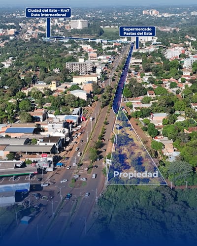 EN VENTA  5 TERRENOS SOBRE AV PERU DON BOSCO  DE CIUDAD DEL ESTE