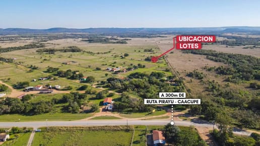 Vendo terreno en pirayu