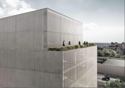 Oficina de lujo en construcción