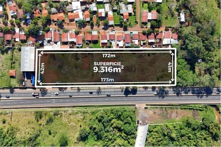 En Venta Gran Terreno sobre Ruta 2 - 204 m sobre Ruta. SG