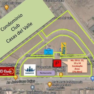 TERRENO COMERCIAL EN CARABAYLLO DE  M  lotes RENTA FIJA  IGV