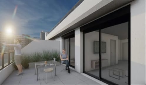 J.S. Venta apartamento 1 dormitorio estrenar terraza cordon