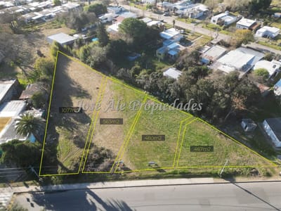 EN VENTA: 3 lotes sobre calle principal Roger Balet