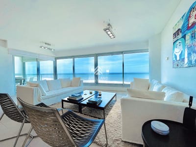 Venta y alquiler temporario de apartamento de 3 dormitorios mas dependencia de servicio en Playa Brava