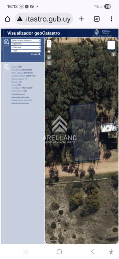 Venta terreno en Ocean Park primera línea