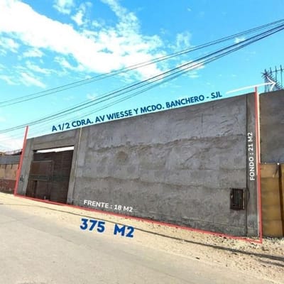 VENTA TERRENO  M A  CDRA AV WIESSE  AV SANTA ROSA SJL