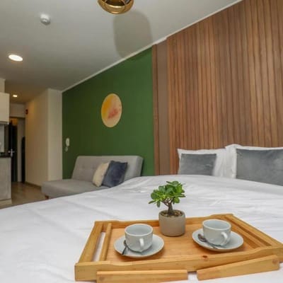 Edificio Grau15 | Monoambiente amoblado 1 habitación-Barranco límite Miraflores