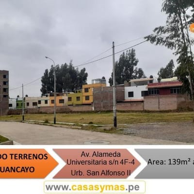 VENDO TERRENOS EN LA URB. SAN ALFONSO II - HUANCAYO