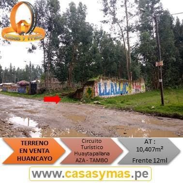 VENDO AMPLIO TERRENO EN AZA – HUANCAYO