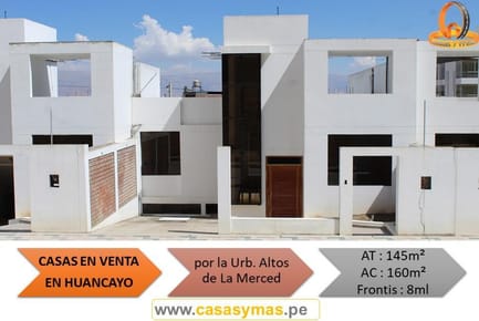 CASAS EN VENTA POR ALTOS DE LA MERCED – HUANCAYO