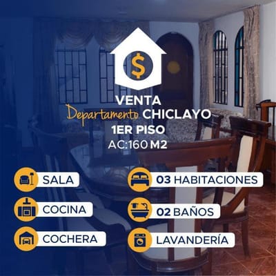 Dpto. en Anticresis 2 AÑOS CHICLAYO - Urb. Ciudad del Chofer